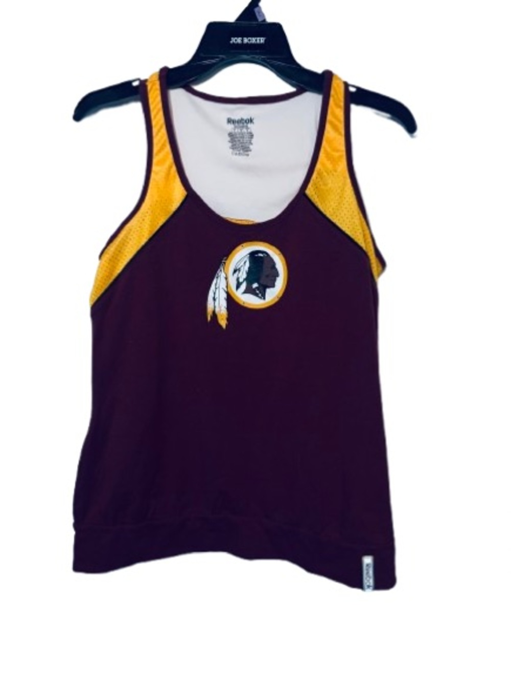 Womens Reebok Maroon and Gold Team Logo Athletic a Washington Tank Top Large
